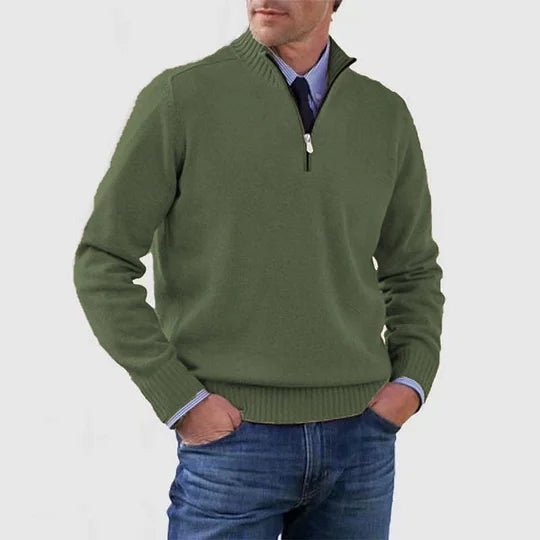 Ingmar | PULOVER ELEGANT PENTRU BĂRBAȚI CU ZIP LA JUMĂTATE