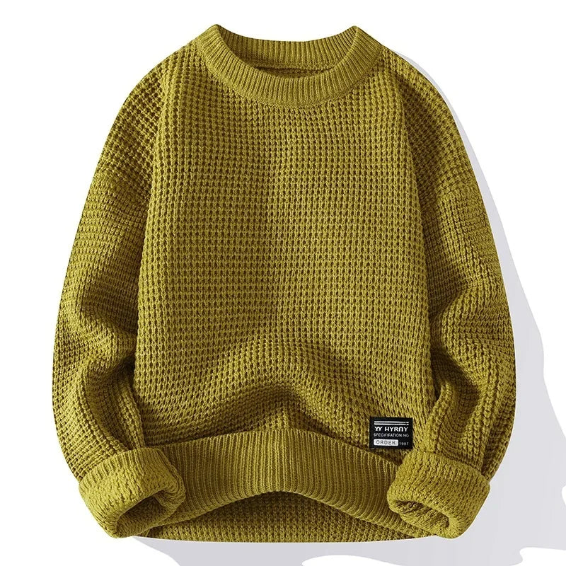 Didrik | PULOVER DIN TRICOT PREMIUM CU TEXTURĂ DE CELULĂ DE ALBINĂ