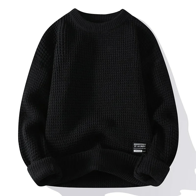 Didrik | PULOVER DIN TRICOT PREMIUM CU TEXTURĂ DE CELULĂ DE ALBINĂ