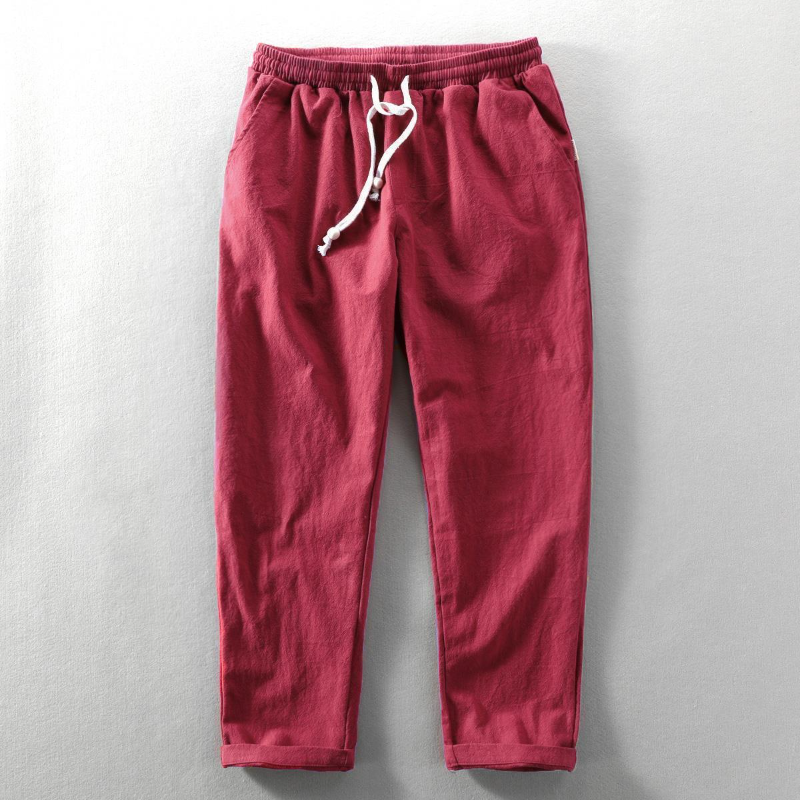 Conny | Pantaloni cu Croială Largă pentru Bărbați, Fabricati din Fibre Naturale