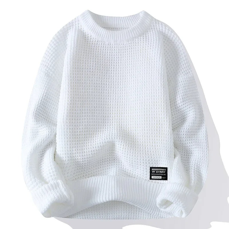 Didrik | PULOVER DIN TRICOT PREMIUM CU TEXTURĂ DE CELULĂ DE ALBINĂ