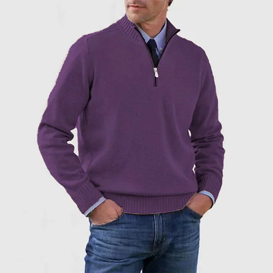 Ingmar | PULOVER ELEGANT PENTRU BĂRBAȚI CU ZIP LA JUMĂTATE