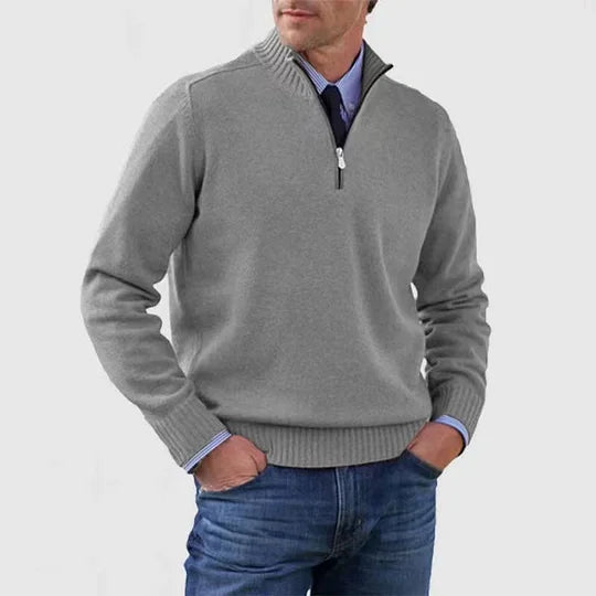 Ingmar | PULOVER ELEGANT PENTRU BĂRBAȚI CU ZIP LA JUMĂTATE