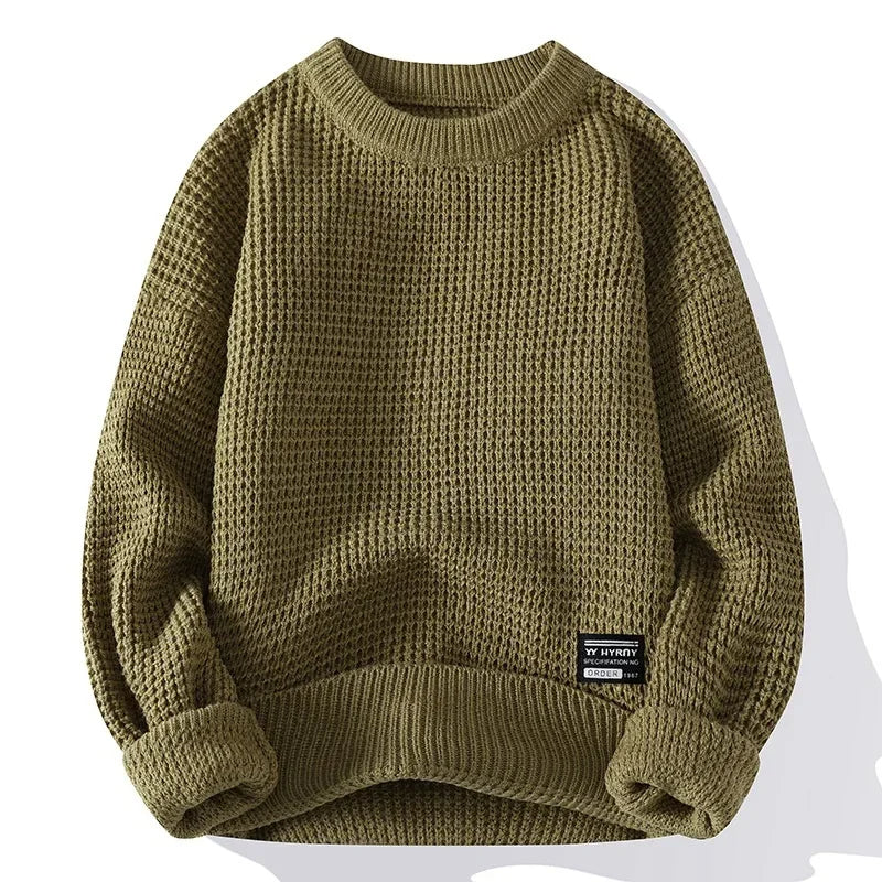 Didrik | PULOVER DIN TRICOT PREMIUM CU TEXTURĂ DE CELULĂ DE ALBINĂ