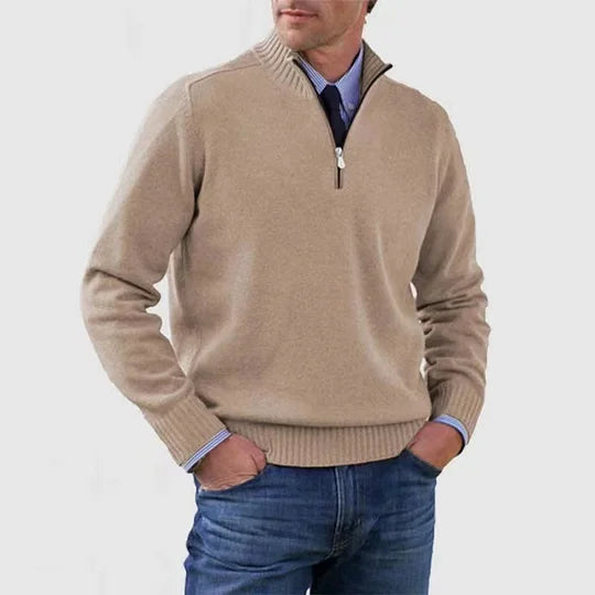 Ingmar | PULOVER ELEGANT PENTRU BĂRBAȚI CU ZIP LA JUMĂTATE