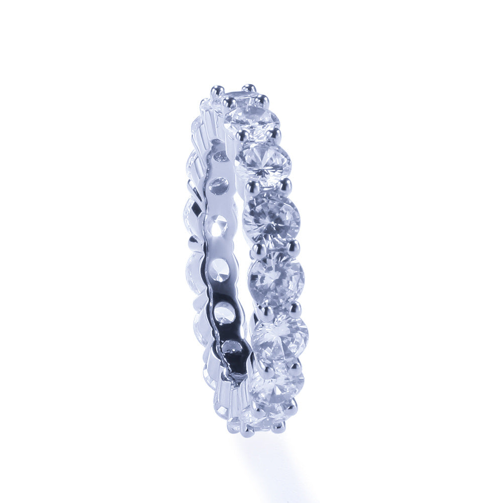 Zircon Row — Inel de Bandă cu Zirconie