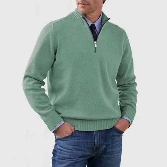 Ingmar | PULOVER ELEGANT PENTRU BĂRBAȚI CU ZIP LA JUMĂTATE