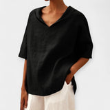 Soraya | Bluza din in cu croi larg