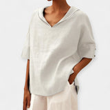 Soraya | Bluza din in cu croi larg