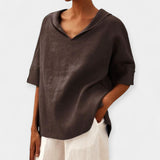 Soraya | Bluza din in cu croi larg