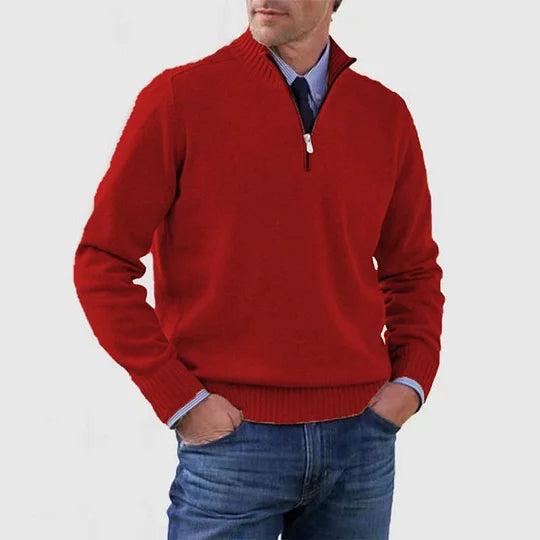 Ingmar | PULOVER ELEGANT PENTRU BĂRBAȚI CU ZIP LA JUMĂTATE