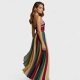 Renata | Rochie fără mâneci colorată