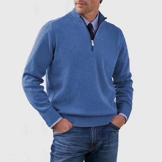 Ingmar | PULOVER ELEGANT PENTRU BĂRBAȚI CU ZIP LA JUMĂTATE