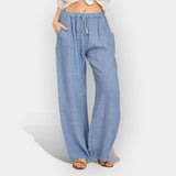 Ivana | Pantaloni de in airy pentru vară