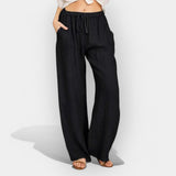 Ivana | Pantaloni de in airy pentru vară