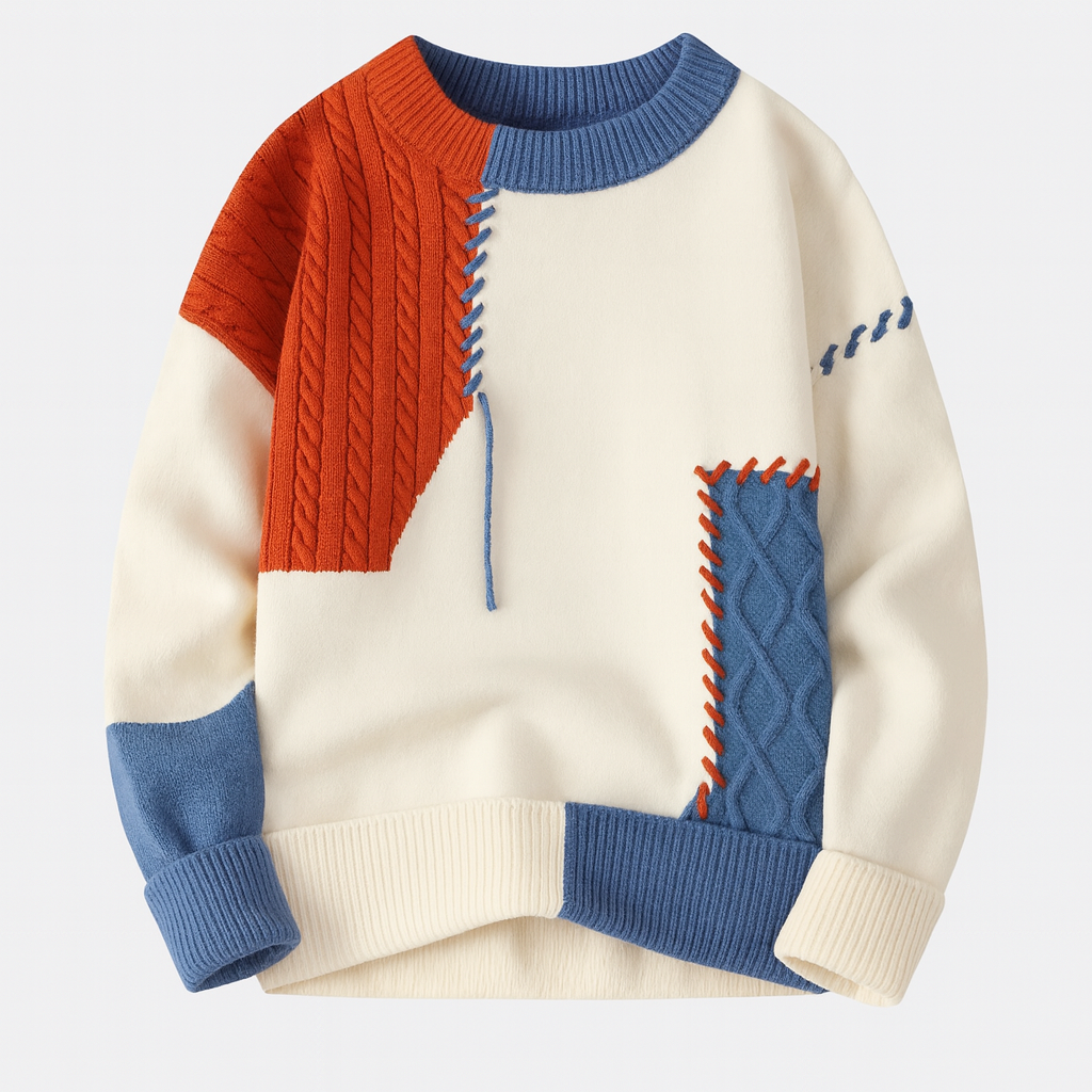 Kristian | PULOVER PATCHWORK MEESTELE
