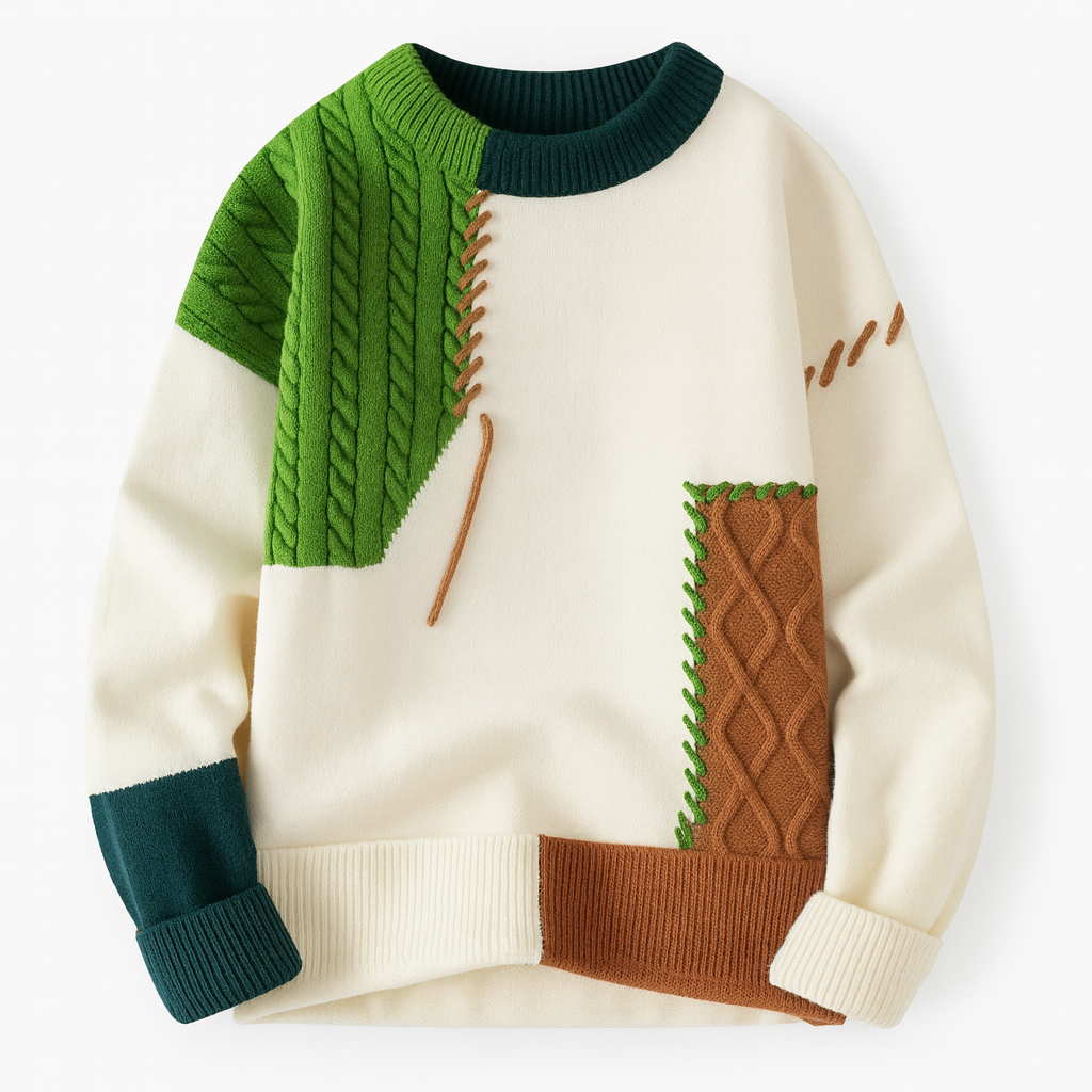 Kristian | PULOVER PATCHWORK MEESTELE