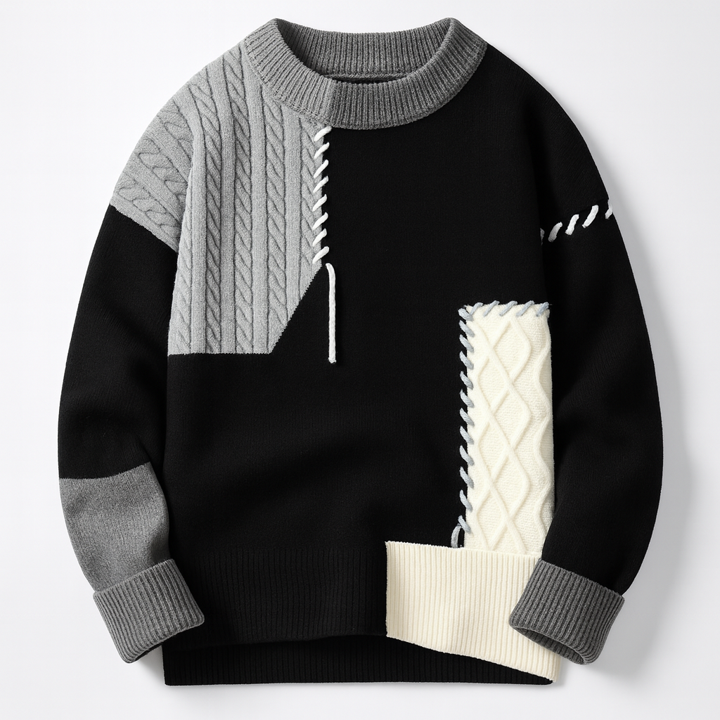 Kristian | PULOVER PATCHWORK MEESTELE