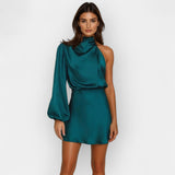 Livia | Rochie asimetrică din satin