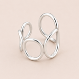 Geo Oval — Inel Geometric Perforat din Oțel