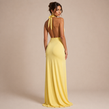Vega – rochie lungă cu decolteu adânc