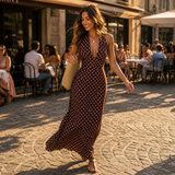 Lola – rochie lungă cu decolteu halter
