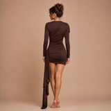 Dalia – rochie scurtă elegantă drapată