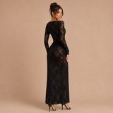 Selene – rochie din dantelă cu transparențe și deschidere