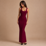 Julia – rochie lungă ajustată elegantă