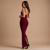 Julia – rochie lungă ajustată elegantă