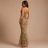 Sara – rochie sirenă brodată