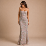 Sara – rochie sirena brodată