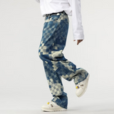 Edvard | Jean Denim cu Efect Pixelat pentru Bărbați