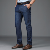 Claes | Pantaloni din Denim Elastic cu Croi Clasic pentru Bărbați