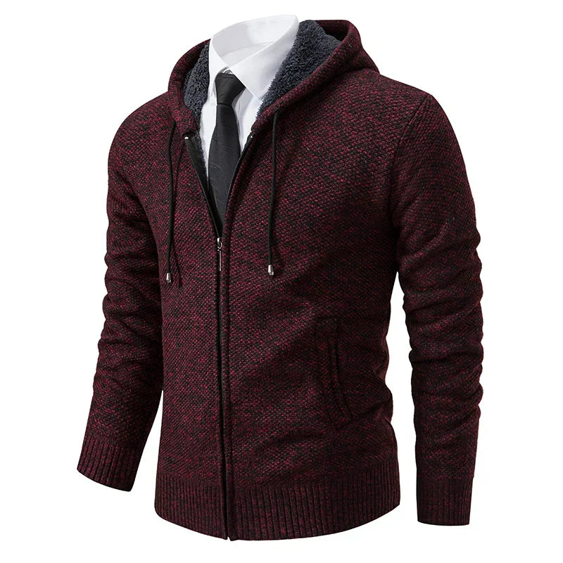 Jens | Cardigan din fleece cu fermoar