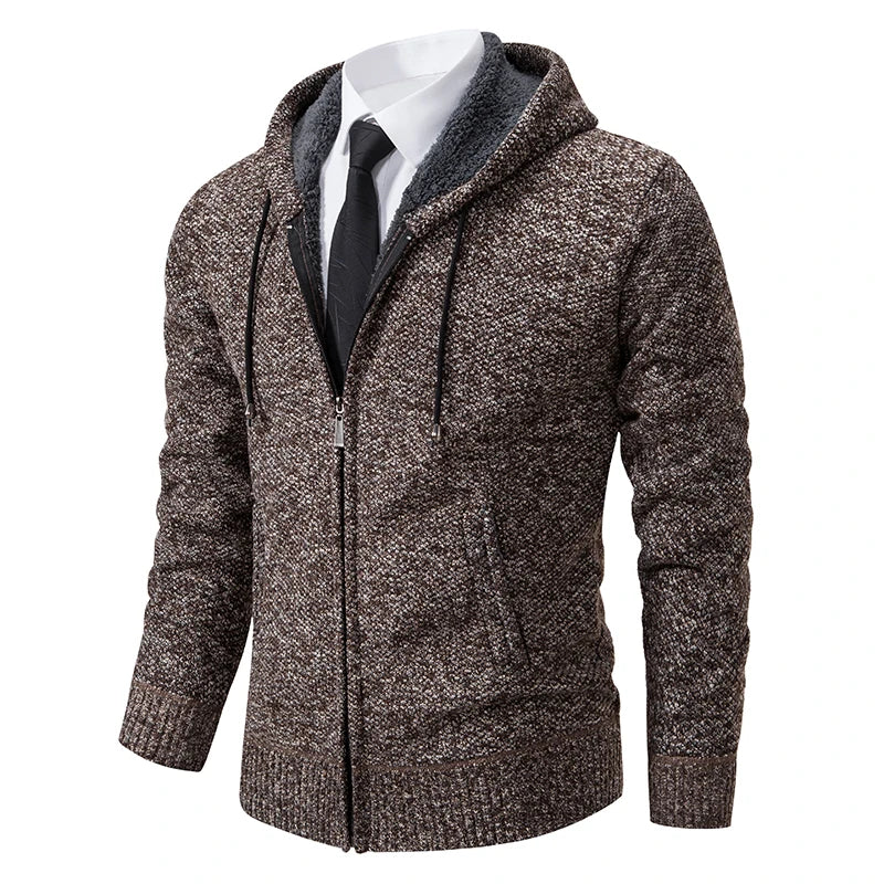 Jens | Cardigan din fleece cu fermoar
