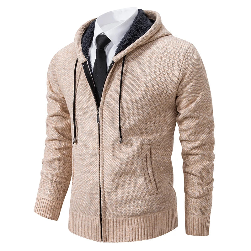 Jens | Cardigan din fleece cu fermoar