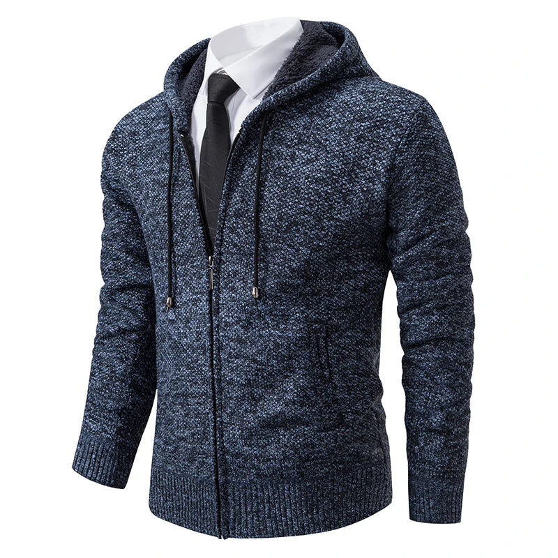 Jens | Cardigan din fleece cu fermoar