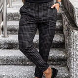 Ståle | Pantaloni Bărbați Largi Cu Carouri