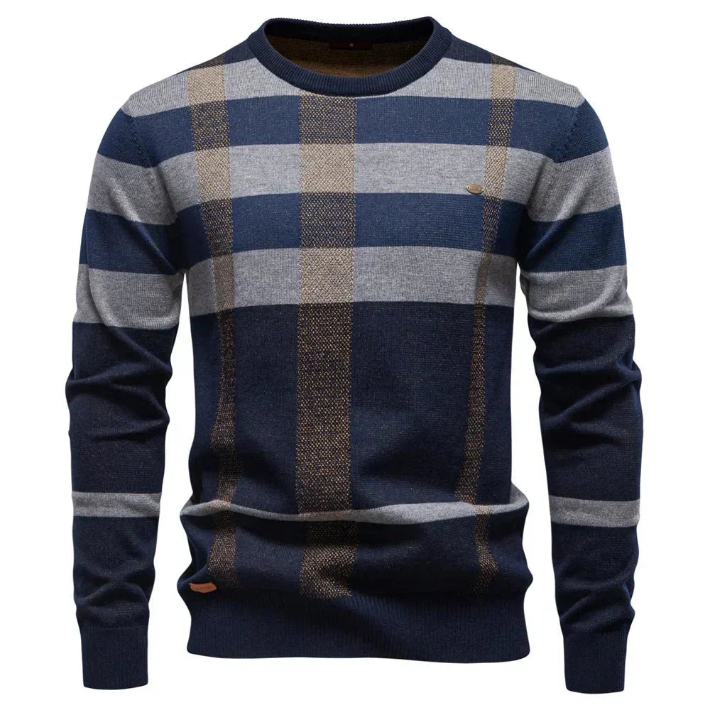 Rosenfeld | Pulover tricotat pentru bărbați cu model romb