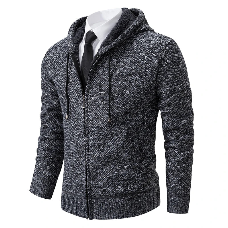 Jens | Cardigan din fleece cu fermoar