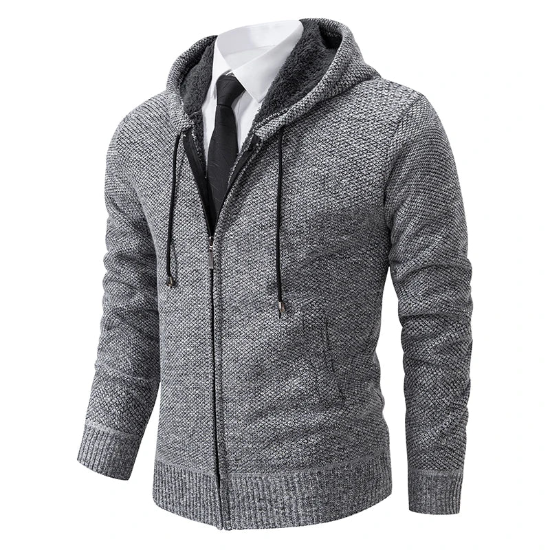 Jens | Cardigan din fleece cu fermoar