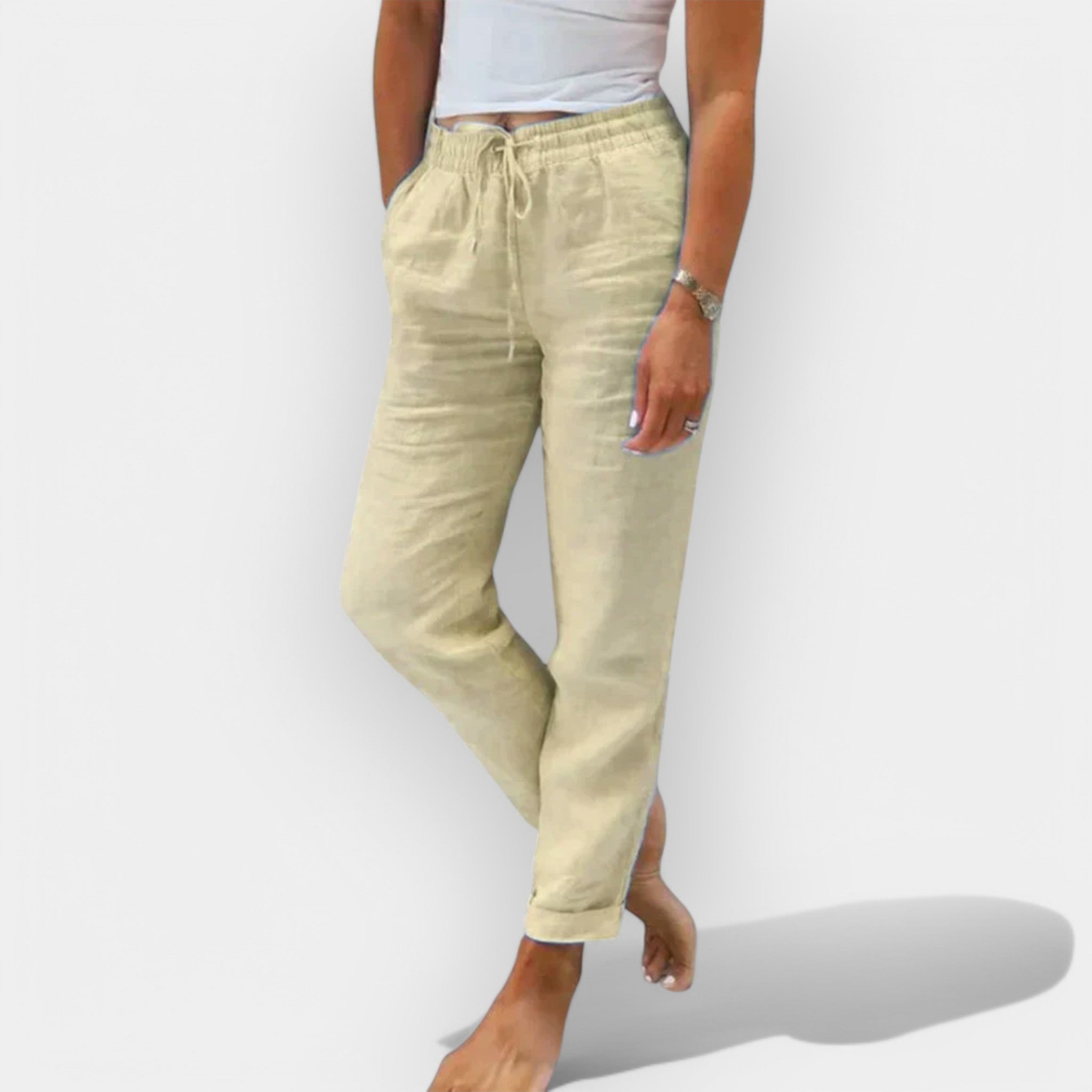 Diana | Pantaloni de in airy pentru vară