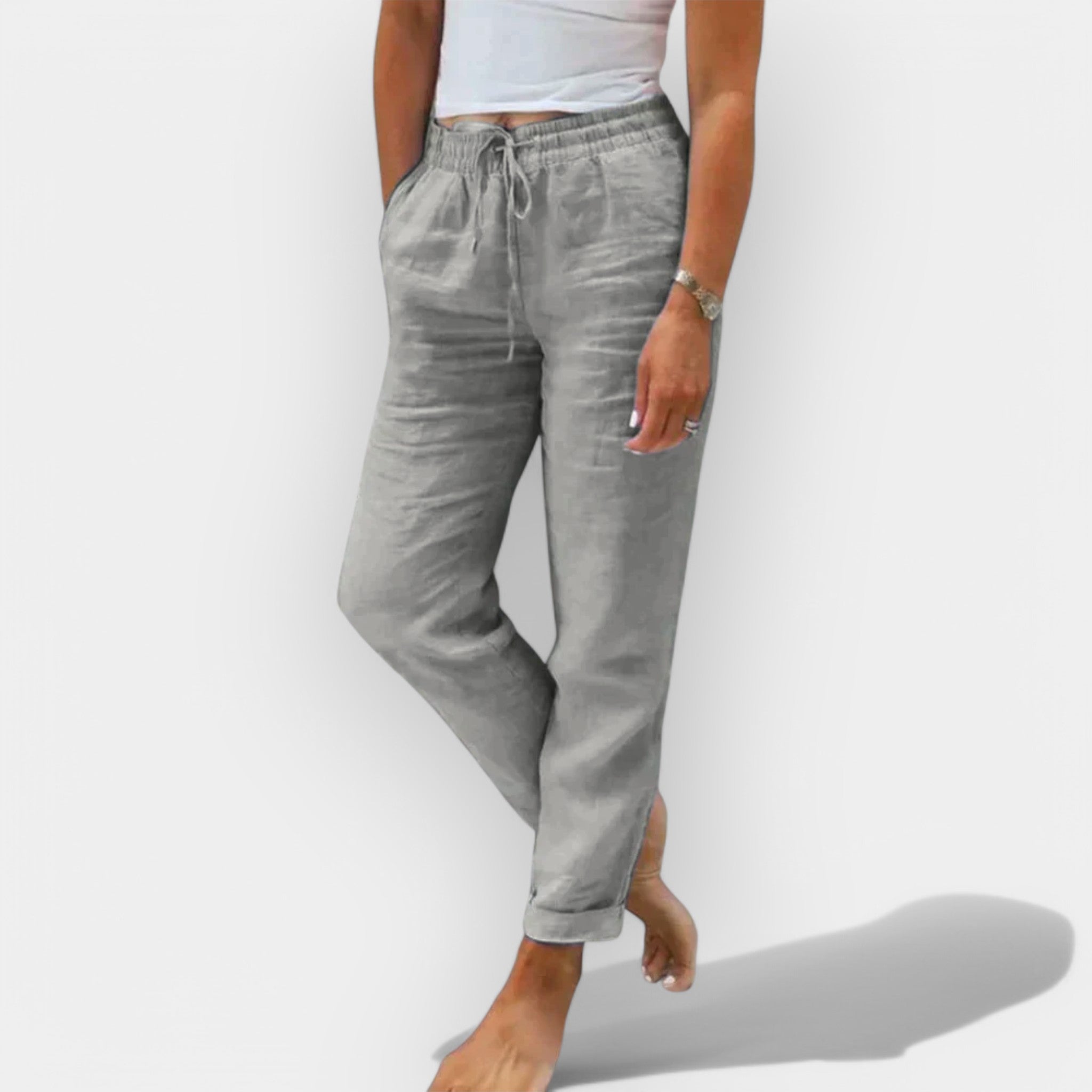Diana | Pantaloni de in airy pentru vară