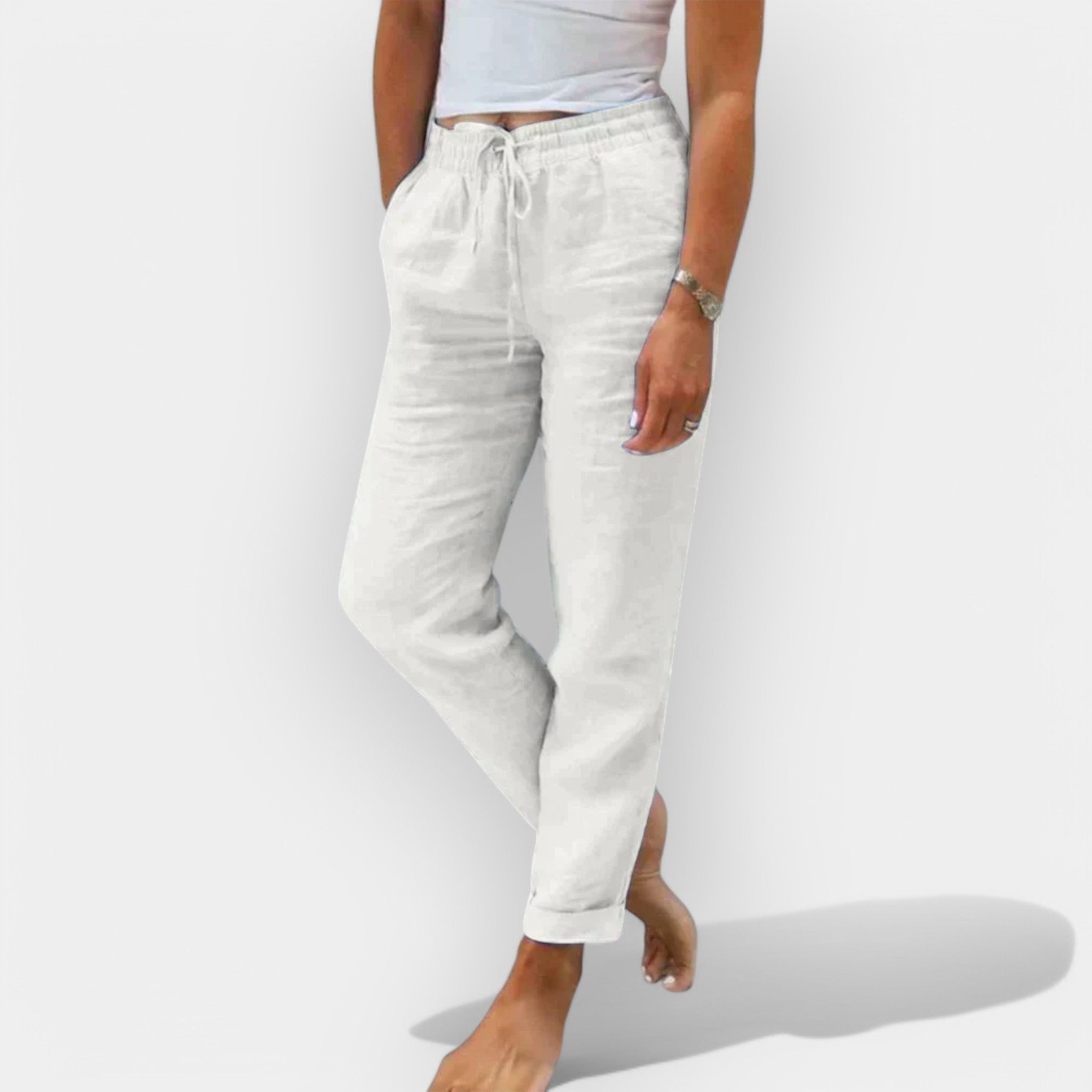 Diana | Pantaloni de in airy pentru vară