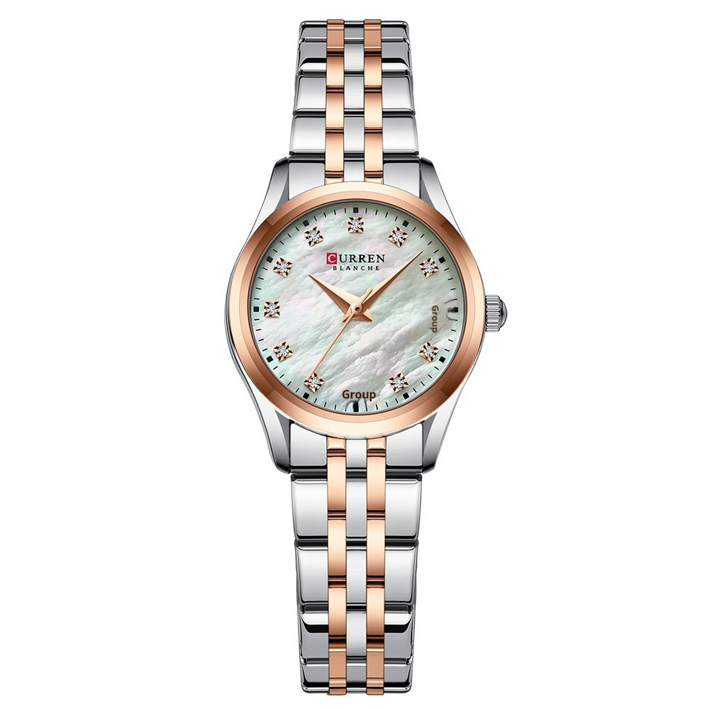 Strass Shell — Ceas Ultra-Fin cu Briliante