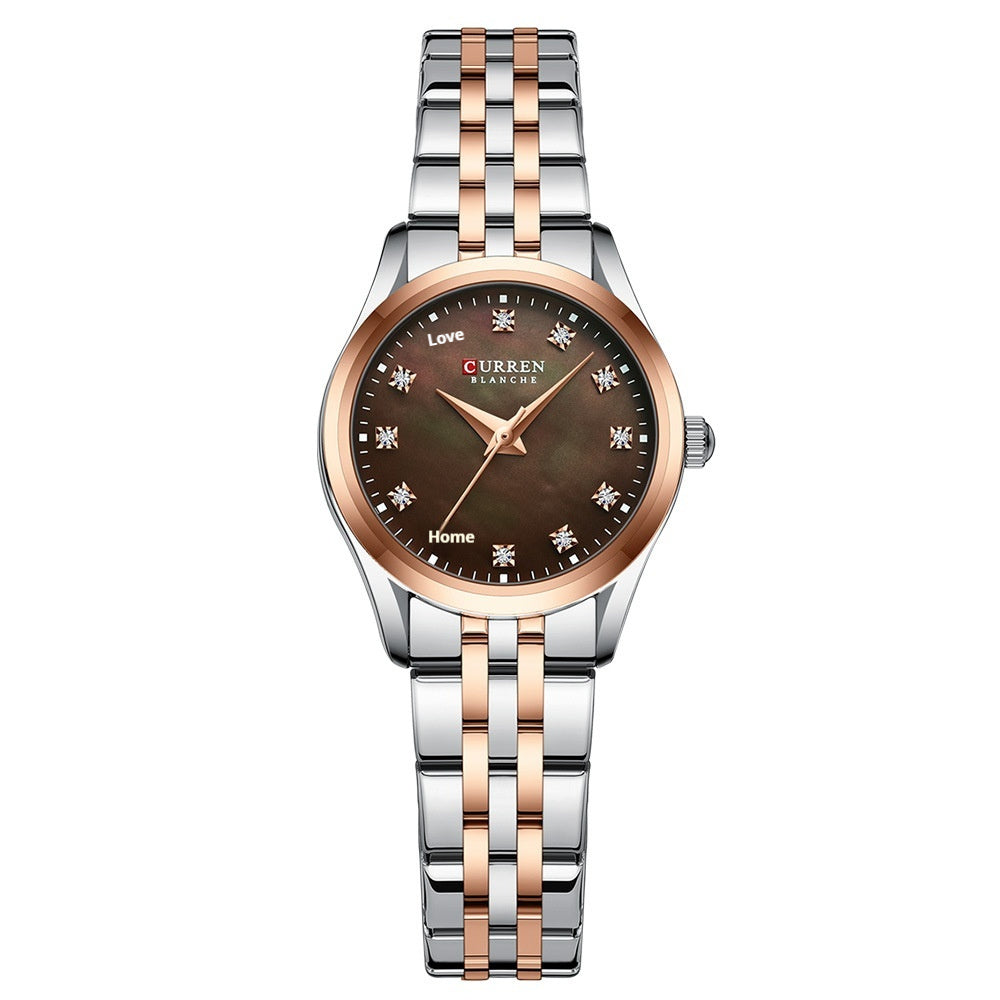 Strass Shell — Ceas Ultra-Fin cu Briliante