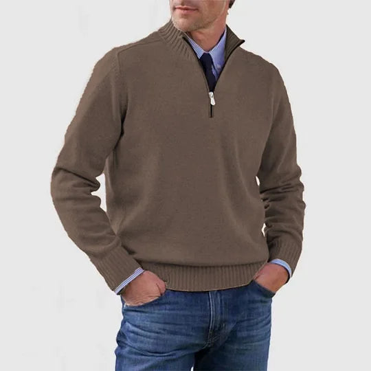 Ingmar | PULOVER ELEGANT PENTRU BĂRBAȚI CU ZIP LA JUMĂTATE