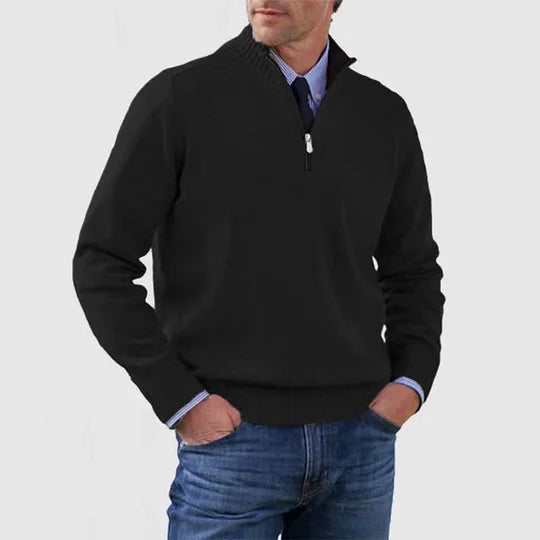 Ingmar | PULOVER ELEGANT PENTRU BĂRBAȚI CU ZIP LA JUMĂTATE