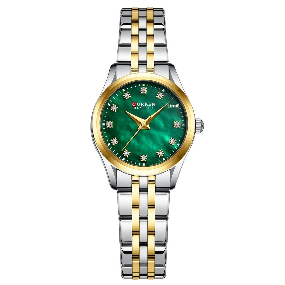 Strass Shell — Ceas Ultra-Fin cu Briliante